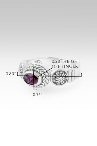 Touched My Heart Ring™ in Purple Garnet 5