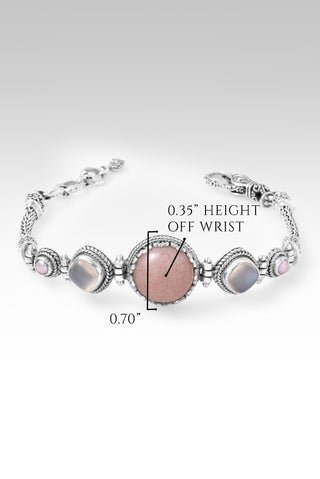 Open Door, Miracle Comin' Bracelet™ in Pink Moonstone, White Moonstone & Pink Champagne Freshwater Pearl 6.75 - 7.5