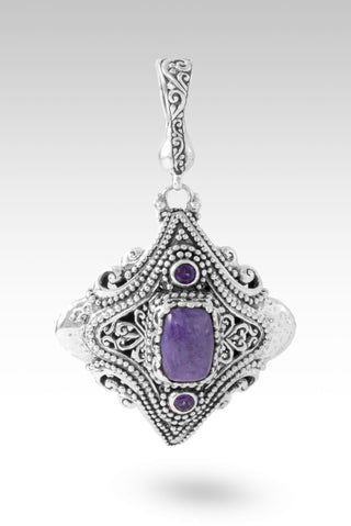 Never More Sure Pendant™ in Charoite & Amethyst
