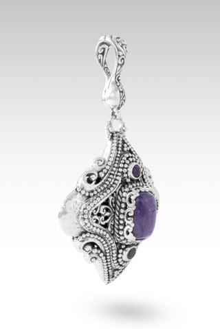 Never More Sure Pendant™ in Charoite & Amethyst