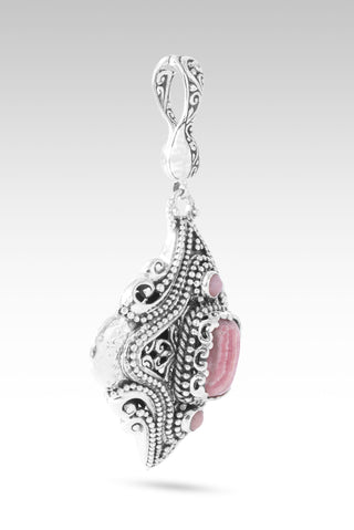Never More Sure Pendant™ in Rhodochrosite & Pink Opal