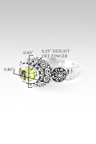 Plan Amidst Suffering Ring™ in Peridot 5