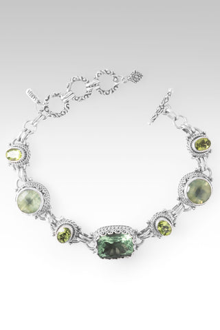 Saves The Lost Bracelet™ in Sea Green Fluorite, Peridot & Prehnite 6.75 - 7.5