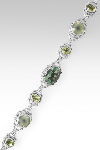 Saves The Lost Bracelet™ in Sea Green Fluorite, Peridot & Prehnite 6.75 - 7.5