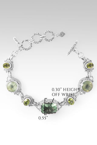 Saves The Lost Bracelet™ in Sea Green Fluorite, Peridot & Prehnite 6.75 - 7.5