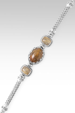 He Doesn't Make Mistakes Bracelet™ in Cacoxenite & Gold Rutilated Quartz 6.75 - 7.5