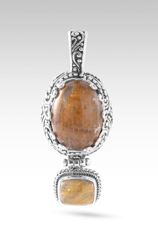 He Doesn't Make Mistakes Pendant™ in Cacoxenite & Gold Rutilated Quartz
