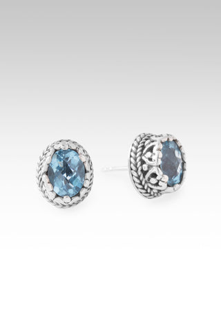 U Deserve It All Earrings™ in Swiss Blue Topaz