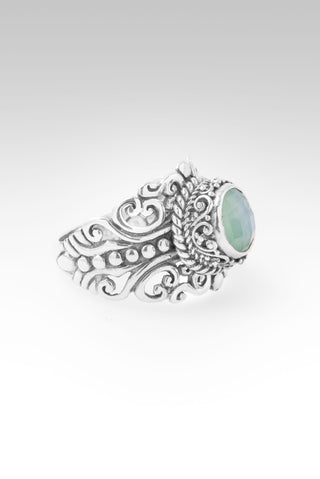 Faithful in Generations Ring™ in Sea Green Chalcedony Mother of Pearl Quartz 5