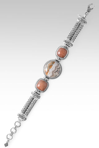 One That Never Ends Bracelet™ in Ocean Jasper & Peach Sunstone 6.75 - 7.5