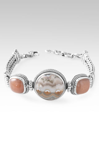 One That Never Ends Bracelet™ in Ocean Jasper & Peach Sunstone 6.75 - 7.5