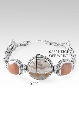 One That Never Ends Bracelet™ in Ocean Jasper & Peach Sunstone 6.75 - 7.5