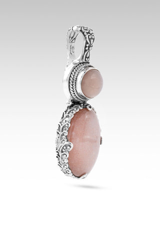 Nothing Stands Against Us Pendant™ in Latte Moonstone & Peach Moonstone