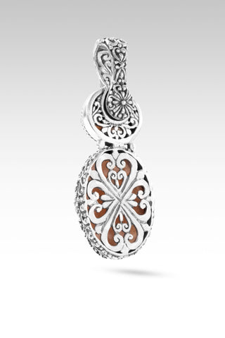 Nothing Stands Against Us Pendant™ in Latte Moonstone & Peach Moonstone