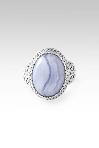 Wonderful Counselor Ring™ in Blue Lace Agate 5 / Tree Of Life / Blue Lace Agate