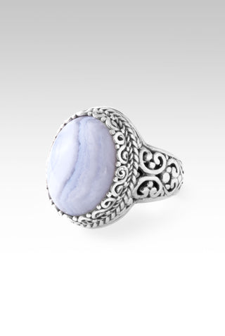Wonderful Counselor Ring™ in Blue Lace Agate 5 / Tree Of Life / Blue Lace Agate