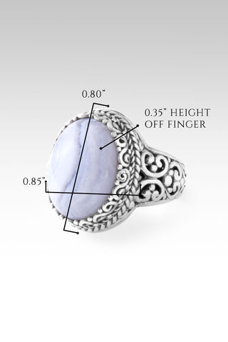 Wonderful Counselor Ring™ in Blue Lace Agate 5 / Tree Of Life / Blue Lace Agate