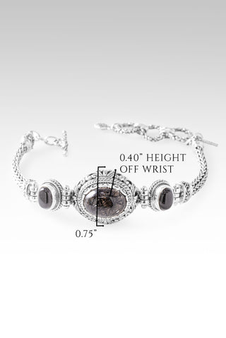 One Who Sees U Bracelet™ in Black Tourmalinated Quartz 6.5 - 7.25