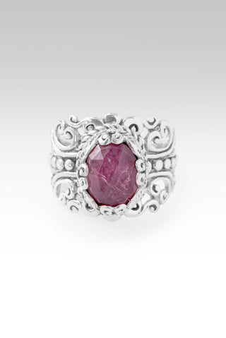 Surrendering My Fears Ring™ in Pink Tourmaline & Quartz 5