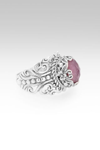 Surrendering My Fears Ring™ in Pink Tourmaline & Quartz 5