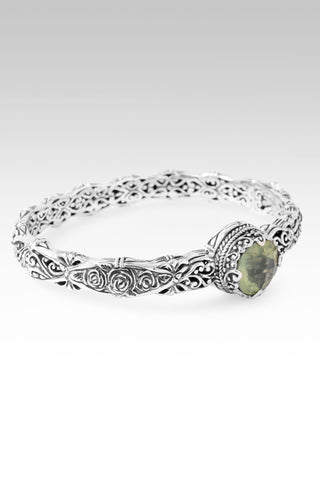 Love's Master Plan Bangle Bracelet™ in Phantom Rutile Prehnite 6.75