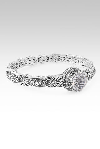 Love's Master Plan Bangle Bracelet™ in White Quartz 6.25