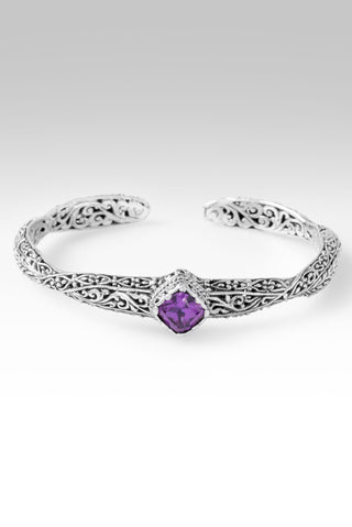 Treasured, It's True Cuff Bracelet™ in Plum Lab Created Sapphire