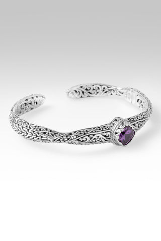 Treasured, It's True Cuff Bracelet™ in Plum Lab Created Sapphire 6.5