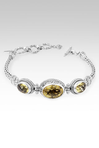Less Mind, More Kind Bracelet™ in Olive Quartz & Sunflower Citrine 6.75 - 7.5