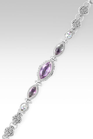 My One Firm Foundation Bracelet™ in Dressing The Part™ Mystic Quartz, Banded Bi-Color Fluorite & Bali Crush™ Mystic Topaz 7 - 7.75