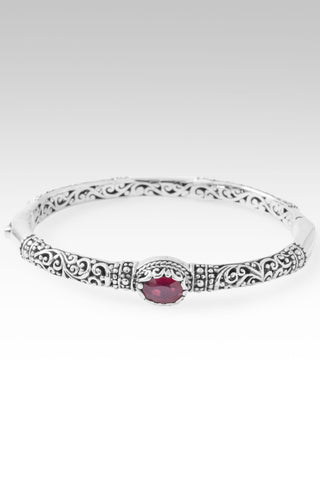 Perfect Harmony Bangle Bracelet™ in Red Ruby 6.25