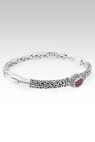 Perfect Harmony Bangle Bracelet™ in Red Ruby 6.25