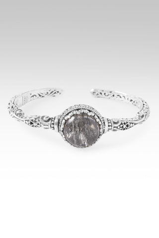 Love One Another Cuff Bracelet™ in Black Tourmalinated Quartz 6.25