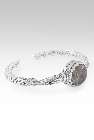 Love One Another Cuff Bracelet™ in Black Tourmalinated Quartz 6.25