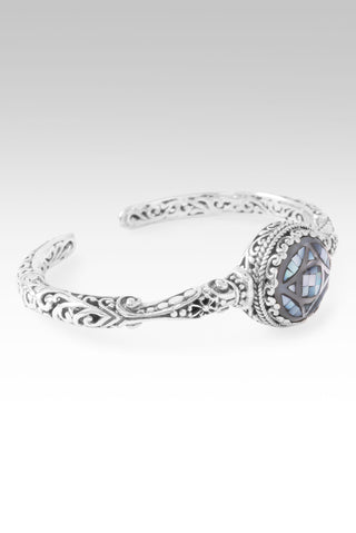Love One Another Cuff Bracelet™ in Mother of Pearl Mosaic Diamond 6.25