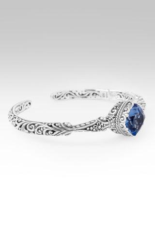 Love One Another Cuff Bracelet II™ in Blue Lab Created Quartz 6.25