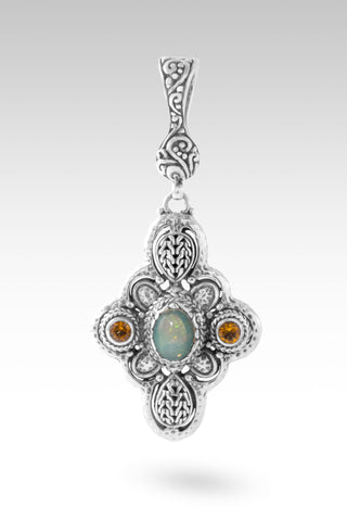I Was Found Pendant™ in Ethiopian Opal & Citrine
