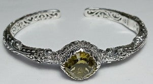 Love One Another Cuff Bracelet II™ in Olive Quartz 6.25
