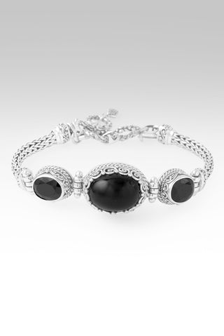 Gentle Whisper Bracelet™ in Black Onyx & Black Spinel 7 - 7.75
