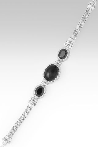 Gentle Whisper Bracelet™ in Black Onyx & Black Spinel 7 - 7.75