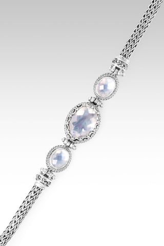 Gentle Whisper Bracelet™ in White Mother Of Pearl Quartz 7 - 7.75