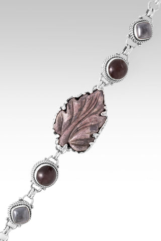 Their Leaves Will Not Wither Bracelet™ in Porcelain Jasper, Chocolate Cat's Eye Sunstone & Hematine 6.75 - 7.5