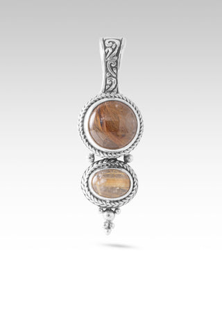 Worlds in His Hands Pendant™ in Copper & Gold Rutilated Quartz Tree Of Life / Copper & Gold Rutilated Quartz, D31 Magnet