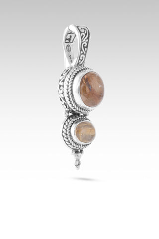 Worlds in His Hands Pendant™ in Copper & Gold Rutilated Quartz Tree Of Life / Copper & Gold Rutilated Quartz, D31 Magnet