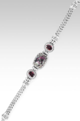 Overflowing Goodness Bracelet™ in Eudialyte & Rhodolite Garnet 6.75 - 7.5
