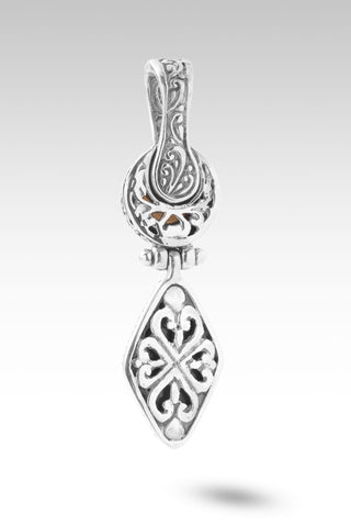Holy Healing Pendant™ in Blue Mohave Kingman Turquoise with Bronze & Rose Gold Sunstone
