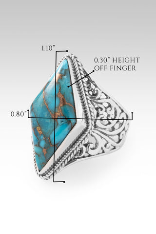 Holy Healing Ring™ in Blue Mohave Kingman Turquoise with Bronze 5