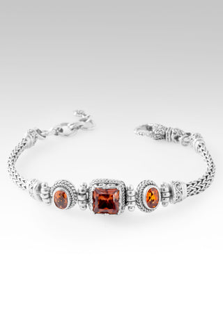 Nothing is Impossible with God Bracelet™ in Padparadscha Lab Created Sapphire 6.5 - 7.25