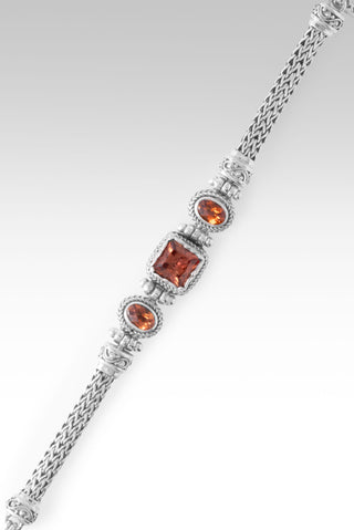 Nothing is Impossible with God Bracelet™ in Padparadscha Lab Created Sapphire 6.5 - 7.25