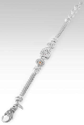 Nothing is Impossible with God Bracelet™ in Padparadscha Lab Created Sapphire 6.5 - 7.25